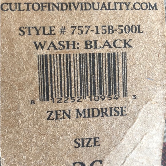 Cult of Individuality Denim Zen Moto Pant Jean 26 - Picture 15 of 15